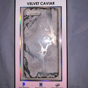 iPhone 8/7 plus Velvet Caviar White marble case